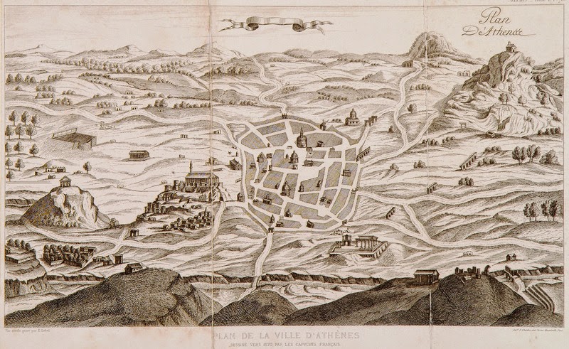Ο χάρτης της Αθήνας που σχεδίασαν οι Γάλλοι καπουτσίνοι μοναχοί γύρω στο 1670..jpg